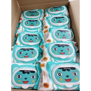 Khăn ướt gấu lớn 325g - Khăn ướt cỡ đại không mùi khổ giấy lớn.