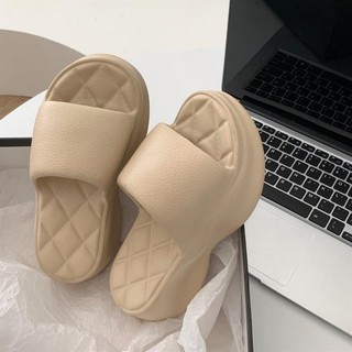 Dép quai ngang nữ, dép lê bánh mì đế EVA siêu nhẹ, độn đế 5cm tăng chiều cao 3TDEP