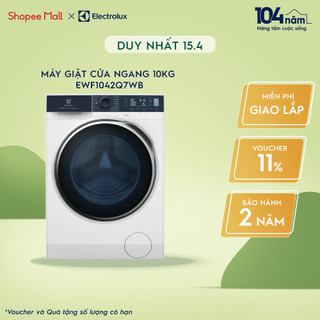 Máy giặt cửa trước Electrolux 10kg UltimateCare 700 -EWF1042Q7WB - Diệt 99.9% vi khuẩn
