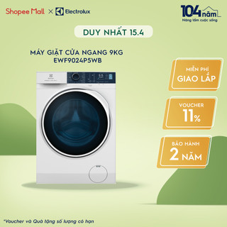 Miễn phí giao lắp toàn quốc - Máy giặt cửa trước Electrolux 9kg EWF9024P5WB - Công nghệ HygienicCare diệt 99.9% vi khuẩn