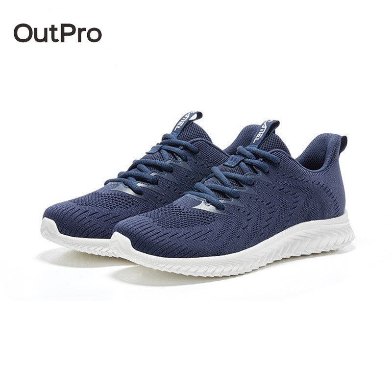 OutPro Giày Thể Thao canvas Phối Lưới Thoáng Khí Thích Hợp Chạy Bộ Cho Nam