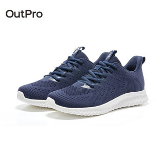 OutPro Giày Thể Thao canvas Phối Lưới Thoáng Khí Thích Hợp Chạy Bộ Cho Nam