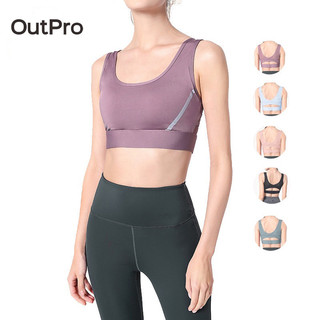 Áo ngực thể thao OutPro phong cách năng động dùng tập yoga và chạy bộ dành cho nữ