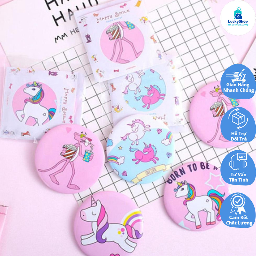 HMD0026 Gương trang điểm mini bỏ túi Hàn Quốc