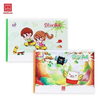Vở vẽ a4 trắng 20 tờ hồng hà 4931 - tập mĩ thuật a4 giấy trắng dày 100gsm