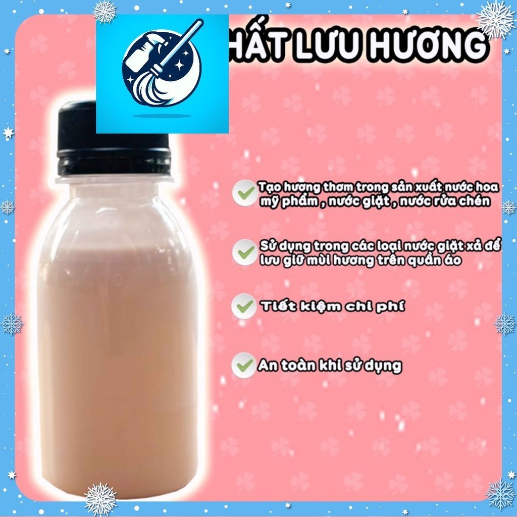 (Nguyên liệu SX ATD) Chất Lưu hương Nguyên liệu SX ATD chai 50ml dùng trong sản xuất nước giặt