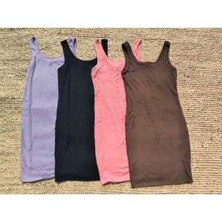 Đầm body thun gân Active USA vnxk