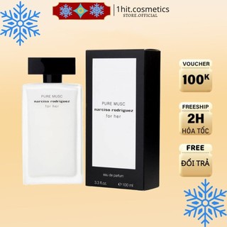 Nước hoa nữ Narciso Trắng Pure Musc EDP 100ml - Dầu thơm xạ hương hoa gỗ quyến rũ đẳng cấp - 1hit.cosmetics