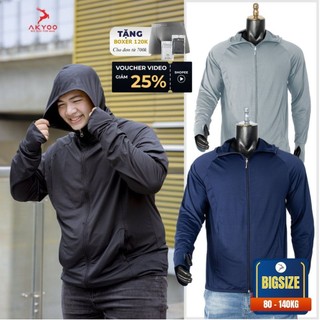 Áo Chống Nắng Nam Akyoo Bigsize 80kg Đến 140k Chất Kim Cương Cao Cấp Chống Tia UV Thiết Kế Lưới Tản Nhiệt