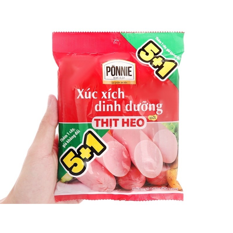 xúc xích ponnie 5 tặng 1 (20gói/ thùng)