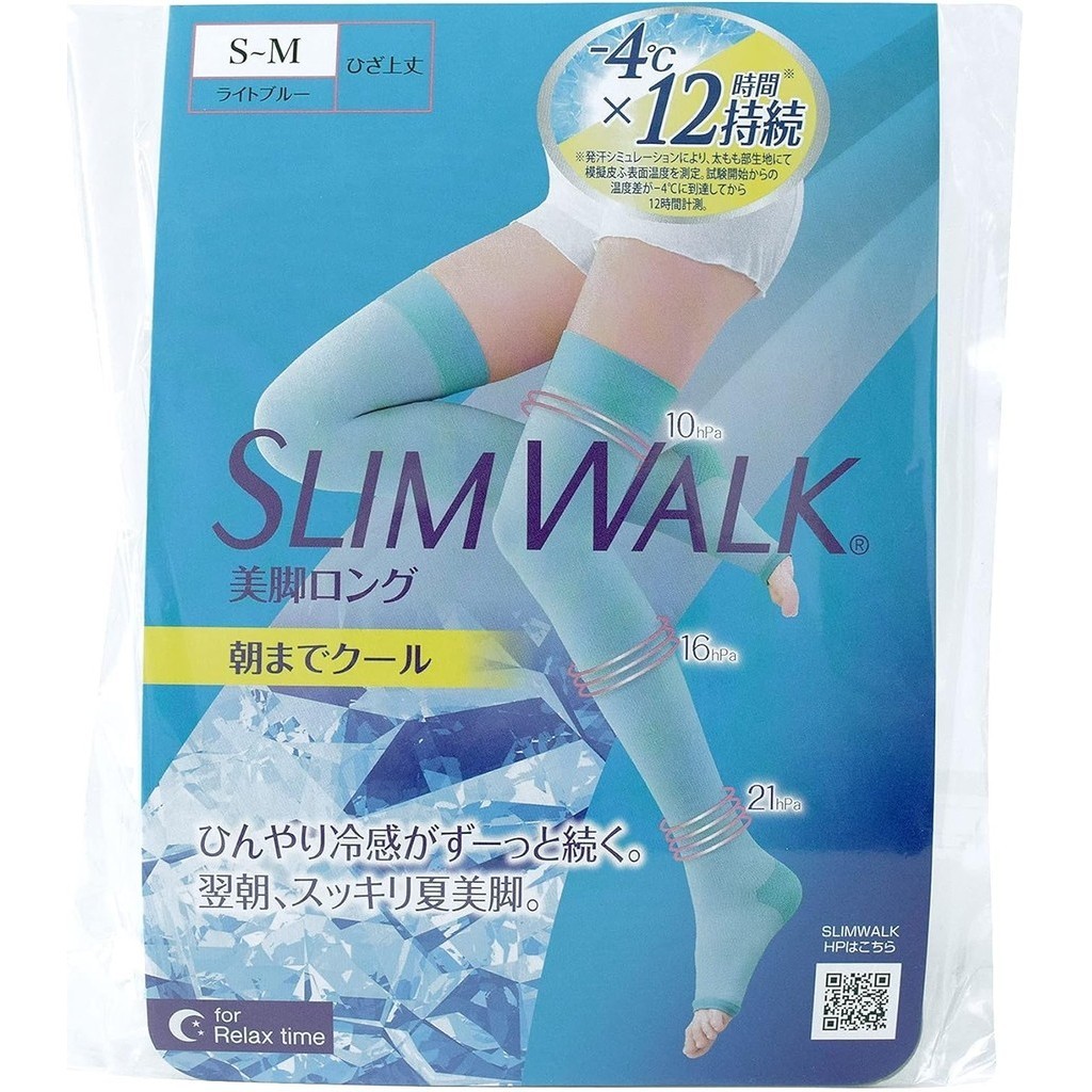 Direct from Japan Amazon.co.jp Exclusive] Compression Socks Slim Walk Bikkaku Long Cool to Morning W