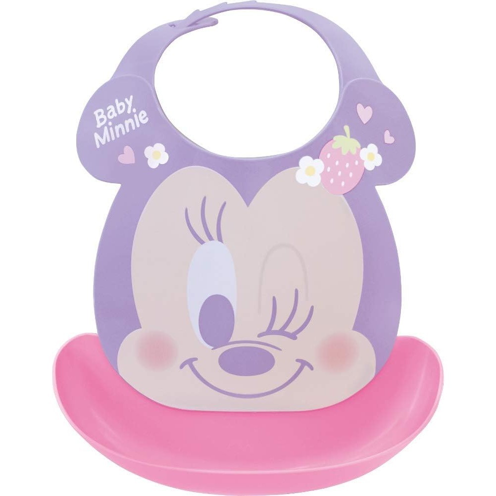 Direct from Japan Nishiki kasei Made in Japan Baby Apron Baby Minnie's First Apron (VxP-pop) Adjusta