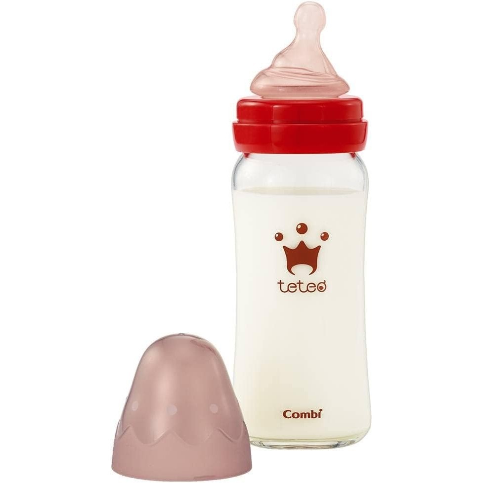 Direct from Japan Combi teteo Breastfeeding model Heat-resistant glass baby bottle 240ml with M size