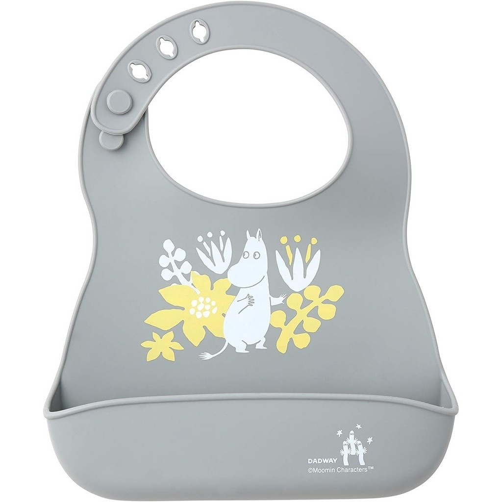 Direct from Japan MOOMIN BABY Silicone Bib Moomin/Gray BBMB0051005