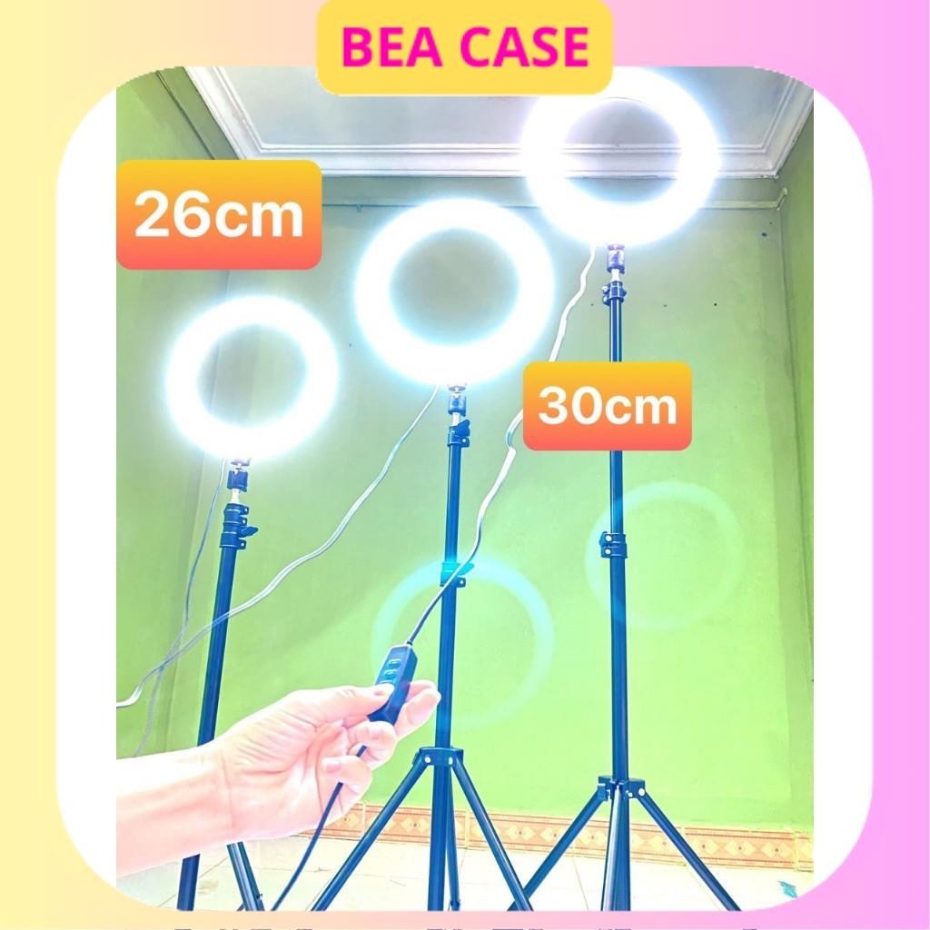 Đèn livestream 30cm bán hàng, make up kèm gậy 2m1 mới 100% BEA CASE