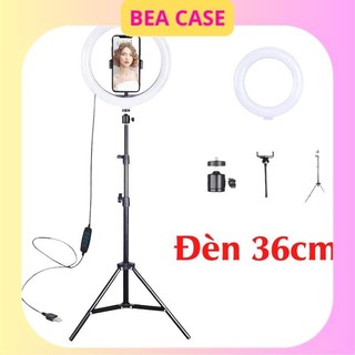 Đèn livestream 36cm kèm chân đỡ đèn bằng sắt dài 2m1 mới 100% hỗ trợ chụp ảnh, make up 3 chế độ sáng