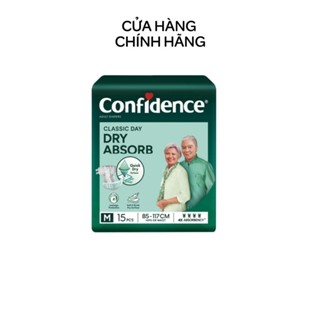 Quà tặng không bán Tã dán người lớn CONFIDENCE CLASSIC DAY size M gói 15