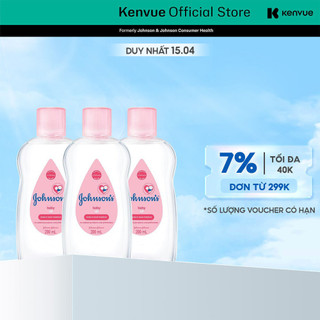 Combo 3 Chai Dầu Mát Xa Johnson's Baby Oil 200ml