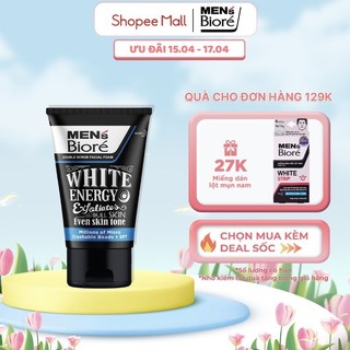 Sữa Rửa Mặt Men Biore Hạt Tác Động Kép Sáng da và đều màu 100g