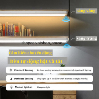 Đèn led cảm biến chuyển động đèn ngủ không dây cổng sạc usb gắn tường tủ bếp nhà vệ sinh cầu thang