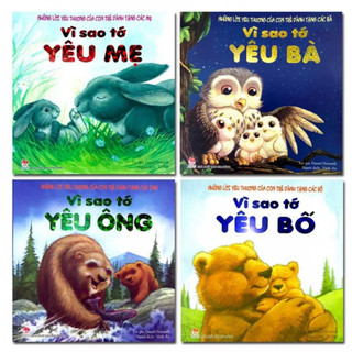 Sách combo 4 cuốn vì sao tớ yêu ông bà bố mẹ