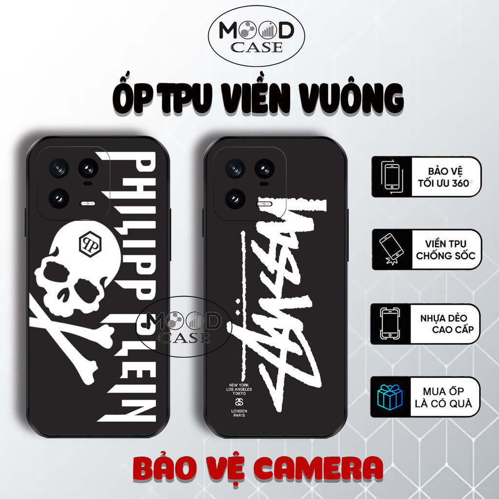 Ốp lưng Xiaomi 13 Pro , Mi 13 Lite TPU cạnh vuông | MOOD case phụ kiện điện thoại