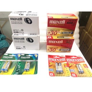 5 vỉ pin alkaline maxell hàng chính hãng công ty aa / aaa