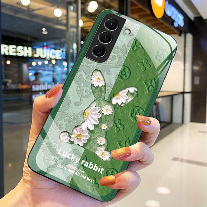 Lucky Rabbit A Vỏ kính cường lực Samsung galaxy A15 A22 A23 A24 A25 A34 M Note Vỏ kính cao cấp