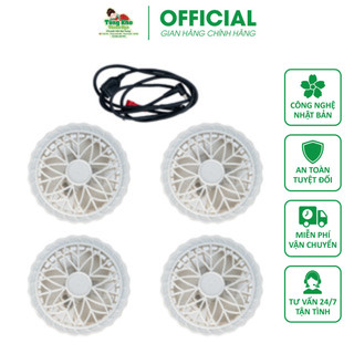 Bộ 4 quạt và dây nối áo điều hòa (giao màu ngẫn nhiên đen/trắng)