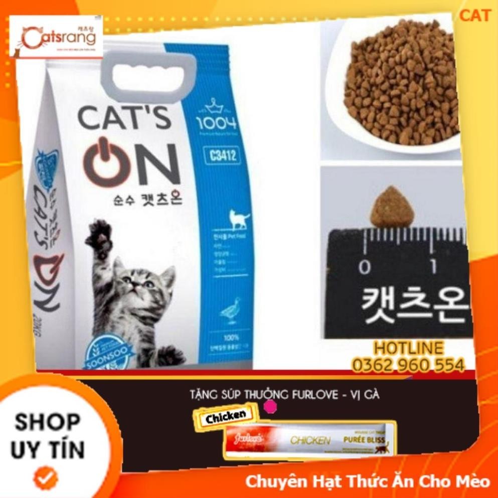 Hạt thức ăn mèo Cat's ON Túi chiết 850g ,Hạt khô Cat On nhập Hàn Quốc