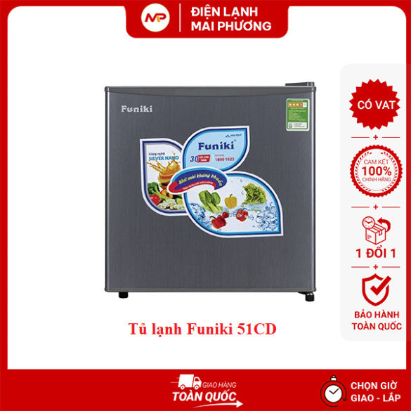 [SHIP HOẢ TỐC HN] Tủ Lạnh mini 50L Funiki FR- 51CD/ Aqua 50 lít AQR-D59FA(BS) - Hàng chính hãng