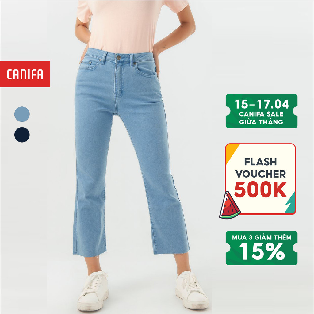 Quần jeans nữ CANIFA dáng basic có túi 6BJ22S002