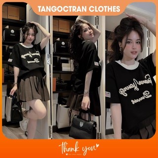 Áo phông nữ , Áo Pull đỏ thêu chữ Dream cộc tay Siêu Hot MH