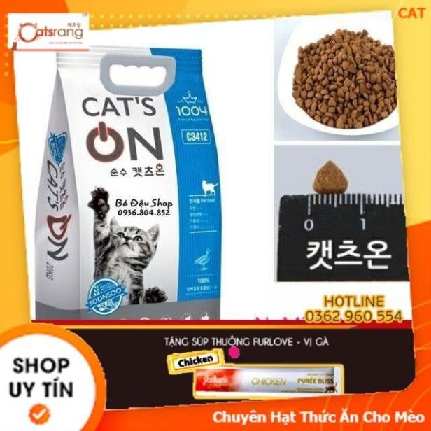 Hạt Khô Cat On 4kg Cat's On Mèo ăn thức ăn hạt khô hàn quốc