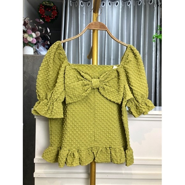 Áo xốp nơ_Áo xốp nơ