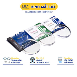 Tròng kính cận loạn có độ LILY EYE WEAR mắt kính chống ánh sáng xanh, đổi màu đi nắng chống tia UV400