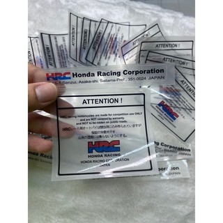 Cặp tem hrc attention decal siêu trong