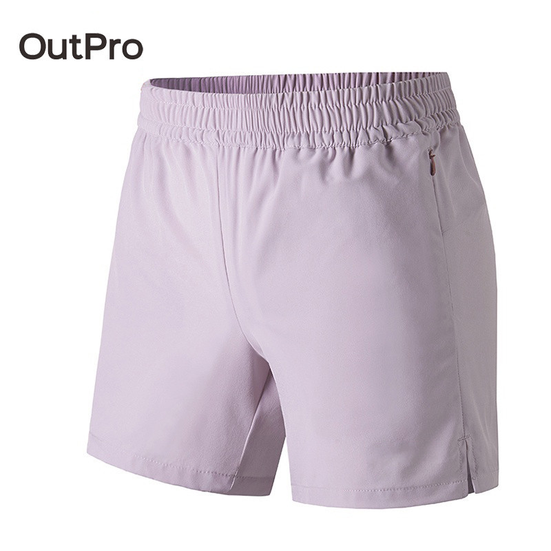 Quần short thể thao OutPro dáng suông chất liệu mau khô năng động thời trang tùy chọn màu sắc cho nữ