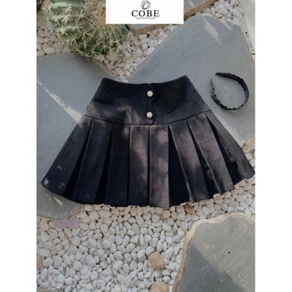 Chân váy xếp ly TINA SKIRT chân váy xếp ly dáng ngắn cạp cao cúc ngọc tôn dáng có quần bảo hộ bên trong cobe.official
