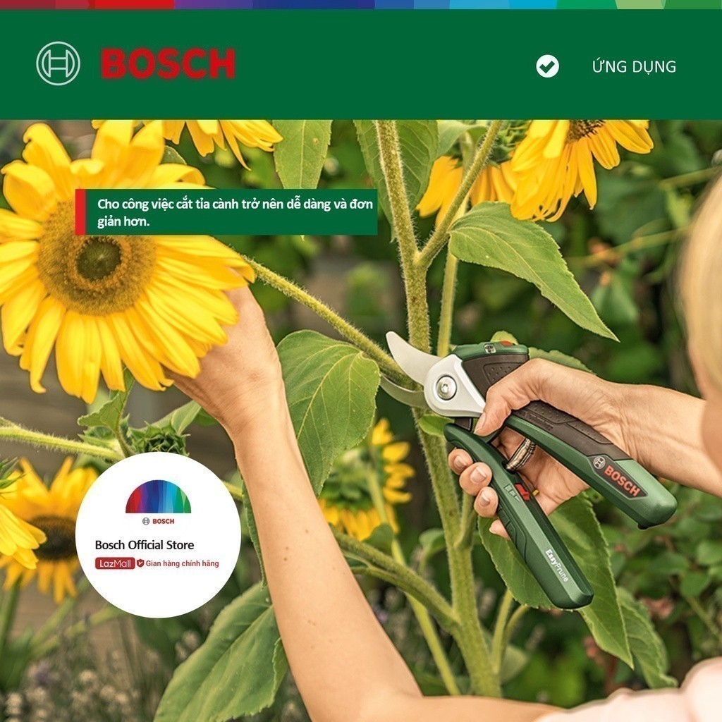 Kéo cắt cành Bosch dùng pin