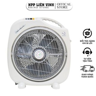 Quạt hộp asia 400 f16001, quạt điện có 3 tốc độ gió làm mát, lồng quạt đan khít an toàn