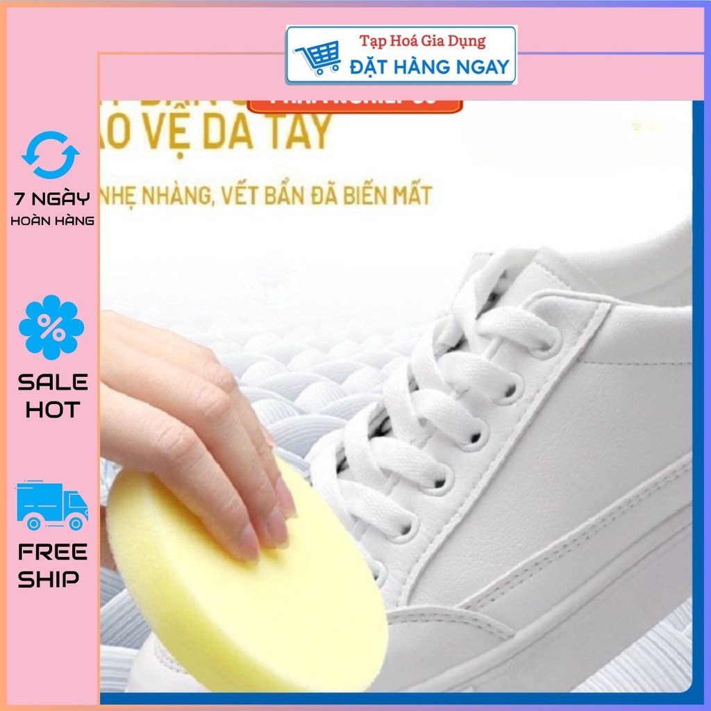Sáp lau giầy đa năng - Kem vệ sinh giày da, ba lô, túi xách Sheng Yan - không cần nước -SPE146