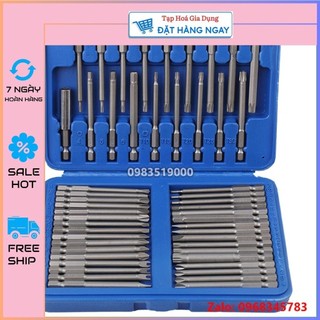 Bộ mũi tô vít đa năng chuôi lục giác 6.35mm 50 chi tiết cho máy khoan aly