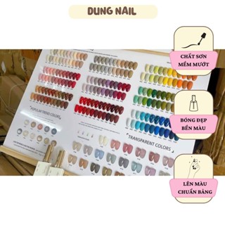 Set sơn gel thạch nhũ Aivennhuy 132 màu set sơn gel thạch nhũ tone Hàn Quốc đặc mướt kèm bảng màu base top dungnailstore