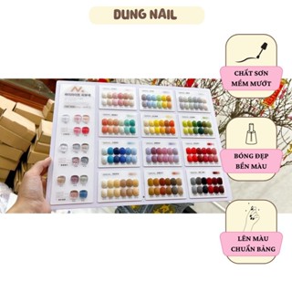 Set sơn gel thạch nhũ chính hãng 87 màu sơn móng tay làm nail chất gel đậm đặc tặng kèm bảng màu dungnailstore