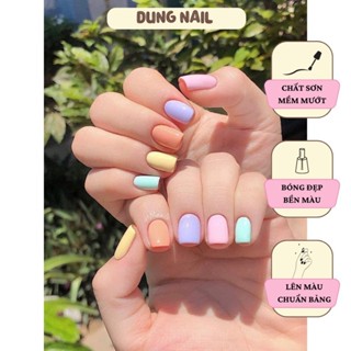  Set sơn gel Aivennhuy 21 màu pastel set sơn gel chính hãng 21 màu chất sơn đặc mướt tặng kèm bảng màu dungnailstore 