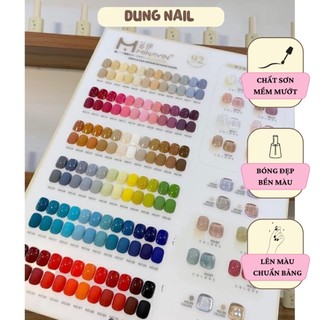  Set sơn gel thạch nhũ MINAYIN chính hãng 92 set sơn gel thạch nhũ tone màu Hàn Quốc kèm base top bảng dungnailstore 