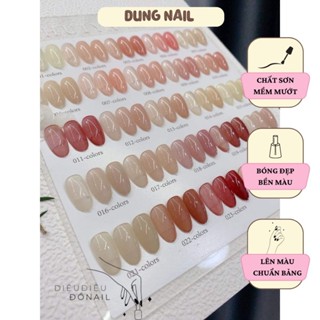 Set sơn thạch XIHUA chính hãng 24 màu set sơn móng tay dạng gel thạch đặc mướt tặng kèm bảng màu gỗ hachinail