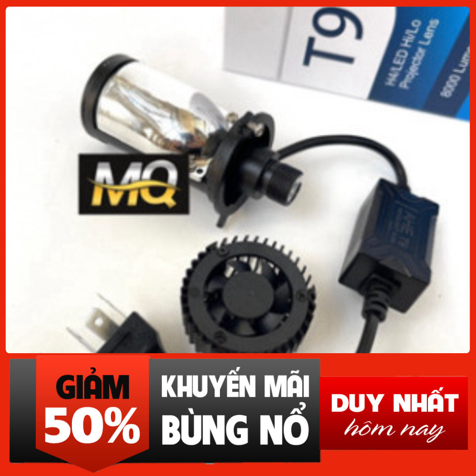 Đèn Pha Led Bi Cầu T9 H4 60W Cho xe con mô tô ( Dùng Điện Ắc Quy ) Cắt Sáng chống nắng M01B [MeTro]