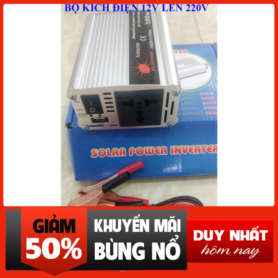 Bộ kich điện 12 lên 220v 1200W Inverter 12v 220v
